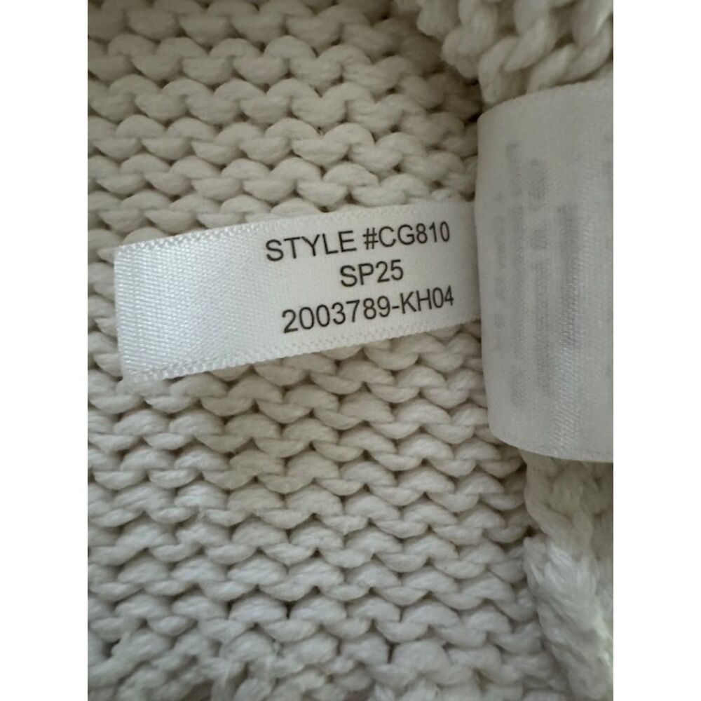 J.Crew Heritage cotton relaxed cardigan, Ivory, Size S - Picture 5 of 8